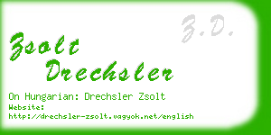 zsolt drechsler business card